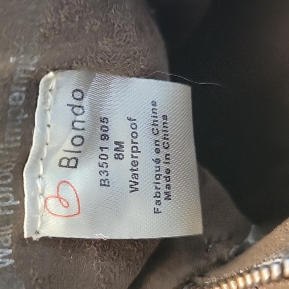 Blondo Booties Size 8 Camouflage Green Print Waterproof Nice Padded Fabric - Picture 3 of 10